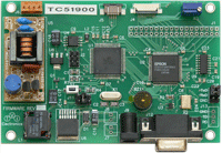 Optrex F-51900 evaluation board